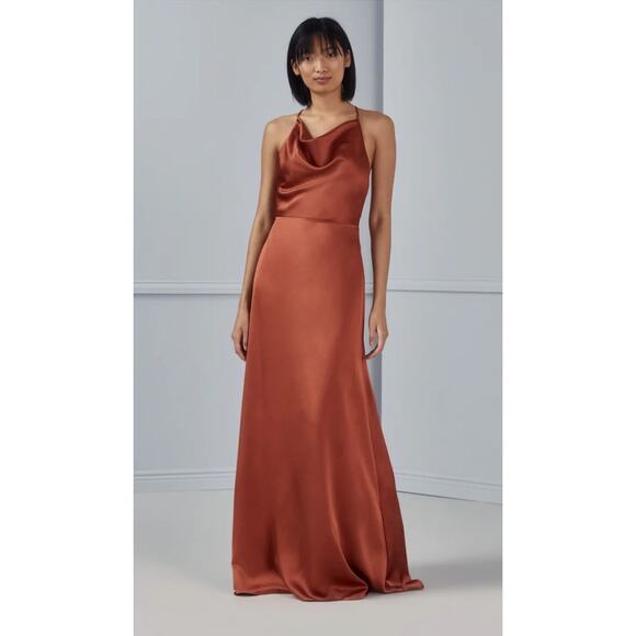 EUC ROSE color Amsale Alicia dress sz: 2 - Picture 15 of 16